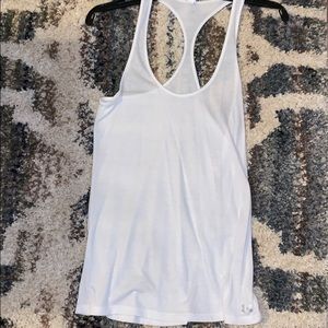 Medium white under armor workout tank